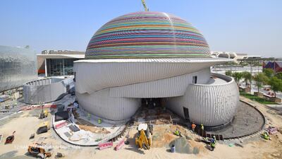 The silhouette of the Russian pavilion at Expo 2020 Dubai will alter by day and night to give an impression of movement.