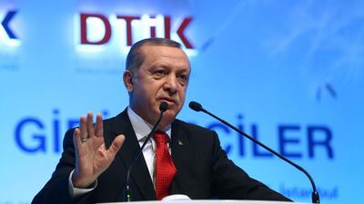 Turkish president Recep Tayyip Erdogan is out of the country for almost a week on a visit to the United States. Kayhan Ozer/Presidential Press Service, Pool via AP