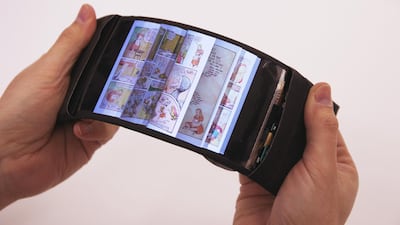 The Reflex, top, was the world’s first flexible smartphone Barcroft Media via Getty Images