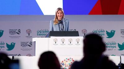 US president Donald Trump's daughter Ivanka at The Misk Event on the second day of his visit to Saudi Arabia, in Riyadh, Saudi Arabia, May 21, 2017. Faisal Al Nasser/Reuters
