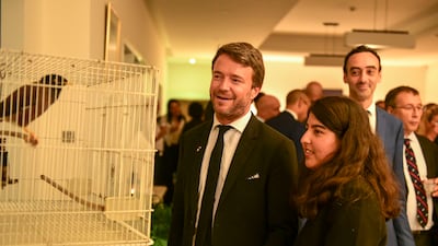 Mr Chatel and Alia with Juji.