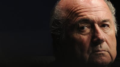 Sepp Blatter on June 2, 2015 resigned as president of Fifa as a mounting corruption scandal engulfed world football's governing body. The 79-year-old Swiss official, Fifa president for 17 years and only reelected on Mai 29, said a special congress would be called to elect a successor. AFP PHOTO/SEBASTIEN BOZON