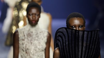 Saudi Arabian designer Mohammed Ashi made his debut on the official roster of Paris Haute Couture Week with his label Ashi Studio. All photos: AFP