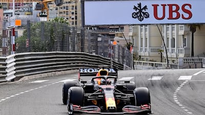 Red Bull's driver Max Verstappen drives during the Monaco Grand Prix. AFP