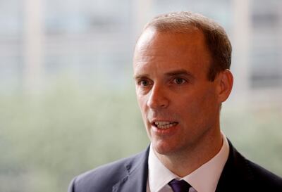 Britain's Foreign Secretary Dominic Raab announced billions of pounds in aid cuts last year. Reuters