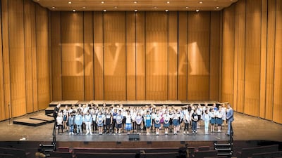 More than 80 children auditioned for 16 available slots in the Andrew Lloyd Webber and Tim Rice musical, Evita. Courtesy of Dubai Opera