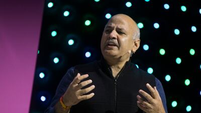 Manish Sisodia, Delhi's deputy chief minister, was arrested over corruption charges. Ruel Pableo for The National