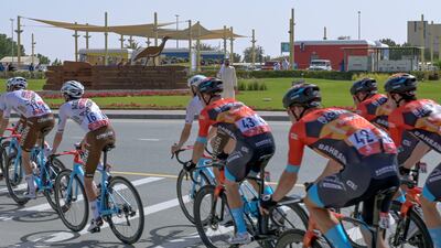 Sheikh Mohammed bin Rashid, Vice President and Prime Minister, watches the fourth stage in Al Marmoom, Dubai. Photo: Dubai Media Office