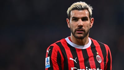 Theo Hernandez during a Serie A match between Udinese and AC Milan at Stadio Friuli. Getty Images