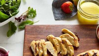 A fillet of lab-grown cultured chicken developed by Eat Just. Eat Just via Reuters