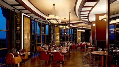 The Lexington Grill restaurant at the Waldorf Astoria in Ras Al Khaimah. Courtesy Lexington Grill