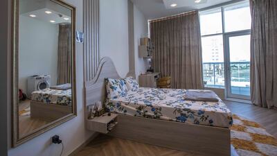 The bedroom in the apartment