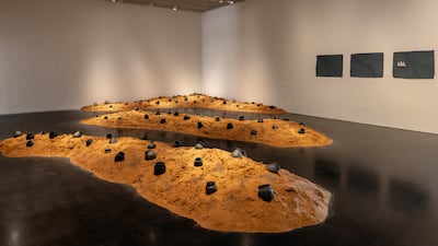 Vessel by Sancintya Mohini Simpson addresses how Indian labourers were exploited and sent to colonial plantations in South Africa. Photo: Jameel Arts Centre