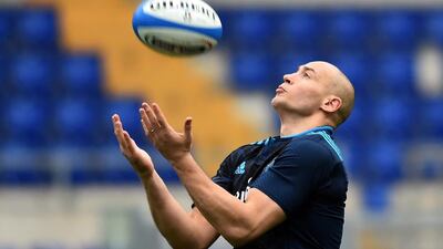Italy's No 8 Sergio Parisse, above, may be in the mind of Ireland's rookie No 8 Jordi Murphy, but Ireland captain Paul O'Connell wants Murphy to just worry about his own game. Gabriel Bouys / AFP