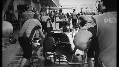 Pictures from this year’s Formula One Grand Prix at Yas Marina Circuit in Abu Dhabi. Christopher Pike / The National
