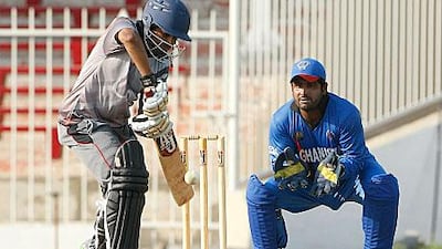 Khurram Khan led by example once again when it mattered for the UAE.