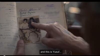 The beginning of the google advertisement "Reunion" where an elderly man showing his daughter an old picture of his friend. Courtesy YouTube / Google