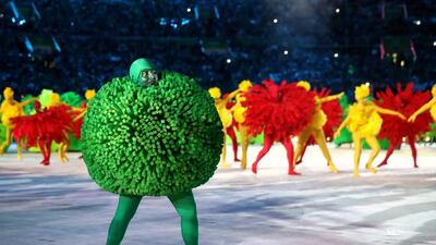 Dancers perform during the closing ceremony. Cameron Spencer / Getty Images