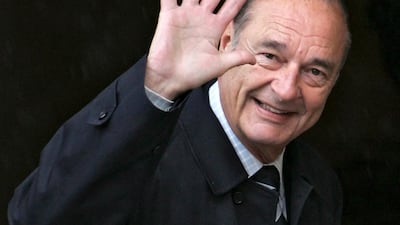 Former French president Jacques Chirac died aged 86 last Thursday. EPA