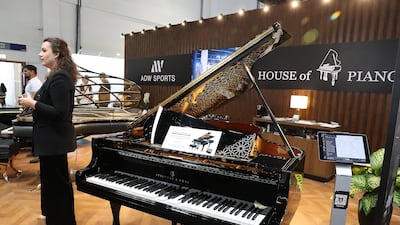House of Pianos has a stand
