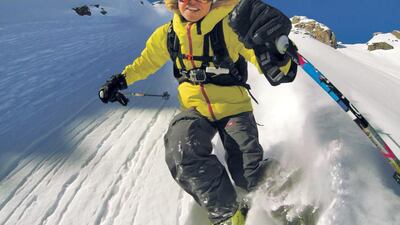 A GoPro digital camera mounted on a ski helmet. Helmet cams have become so ubiquitous that they are 'almost the norm' at Steamboat Ski & Resort in Steamboat Springs, Colorado. GoPro / AP Photo