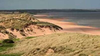 A view of Balmedie beach in Aberdeenshire, Scotland, near where Donald Trump hopes to build a controversial golf resort.
