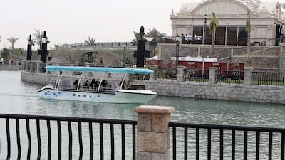 The river at Riverland at Dubai Parks and Resorts in Dubai. Pawan Singh / The National