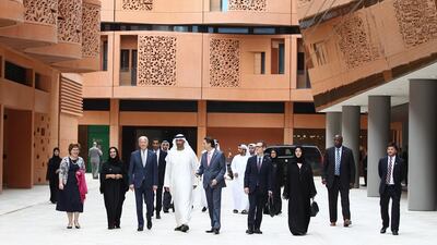 Joe Biden tours Masdar City. Courtesy APCO Worldwide