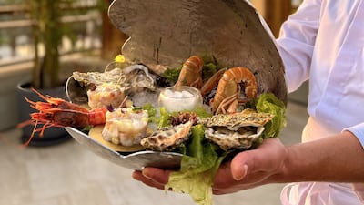 A seafood platter.