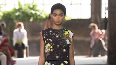 A look from the Valentino Collezione Milano show. Courtesy Valentino