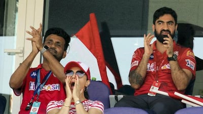 Preity Zinta watches Punjab's final league phase match against Chennai Super Kings. Sportzpics for BCCI