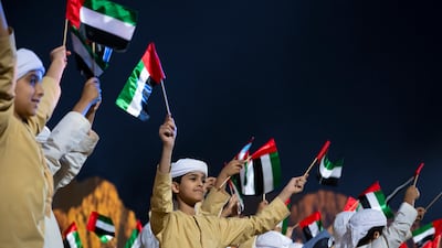 Sheikh Abdullah bin Zayed has urged the country to join together in singing the national anthem. Photo: UAE Presidential Court