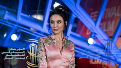 French actress Delphine Wespiser attends the 18th annual Marrakech International Film Festival, in Marrakech, Morocco, on Monday, December 2, 2019. EPA