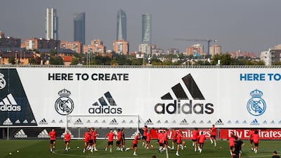 General view during Real Madrid's training session. Reuters
