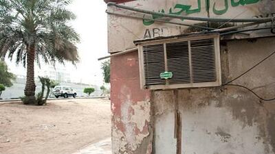 Older air conditioners units used in old buildings in Abu Dhabi City. They are unhealthy for the users and are not energy efficient.