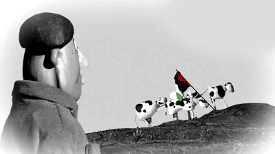 An animated scene from the documentary The Wanted 18. Courtesy National Film Board of Canada