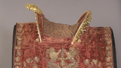 An ornate saddle from the early Ottoman period is one of many artefacts on show in Sharjah. Courtesy Sharjah Museums Department