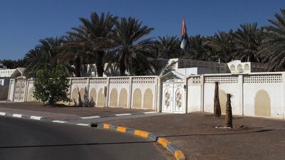A large one level corner house in Al Ain is an example of the 1970s housing in the area that was built for Emiratis. Delores Johnson / The National