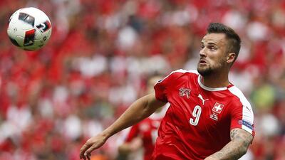Haris Seferovic of Switzerland in action. Yuri Kochetkov / EPA