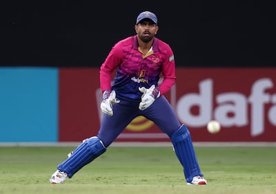 UAE wicketkeeper Aryansh Sharma. Chris Whiteoak / The National