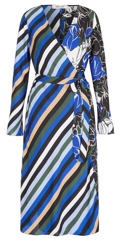 Striped wrap dress by The Outnet X Diane Von Furstenberg
