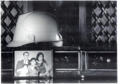 'Oil Family' (2012), silver gelatin fibre print, from Manal AlDowayan's 'If I Forget You, Don't Forget Me' series. Courtesy of the artist and Sabrina Amrani