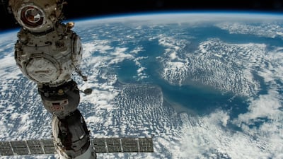 Sultan Al Neyadi took a picture of the English Channel from space. Photo: Sultan Al Neyadi / Twitter