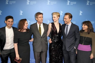 Amir El-Masry, far left, with his co-stars in 'The Night Manager'. Getty
