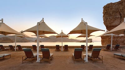 The hotel has its own stretch of private beach.