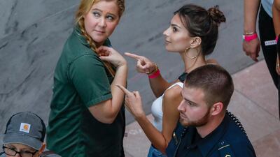 Many arrests were made - including US actresses Amy Schumer and American model and actress Emily Ratajkowski. Erik S Lesser / EPA