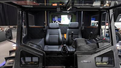 The Streit stand at the Dubai Motor Show opening day. Antonie Robertson / The National