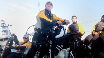 Justin Slattery is part of the Azzam team competing in the Volvo Ocean Race.