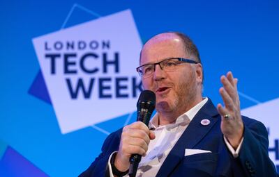 UK Science Minister George Freeman speaks at London Tech Week. Bloomberg