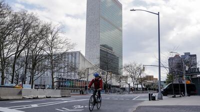 Delegates are unable to attend the United Nations headquarters due to coronavirus restrictions. AP